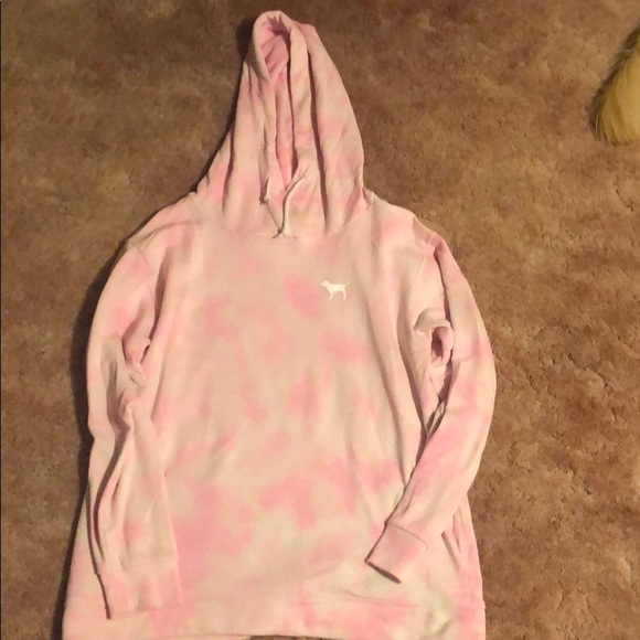 VS PINK Pink Tie Dye Hoodie - Picture 1 of 3